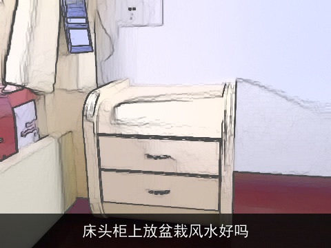 床头柜上放盆栽风水好吗