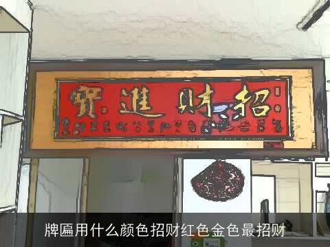 牌匾用什么颜色招财红色金色最招财
