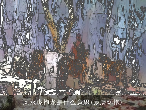 风水虎抱龙是什么意思(龙虎环抱)