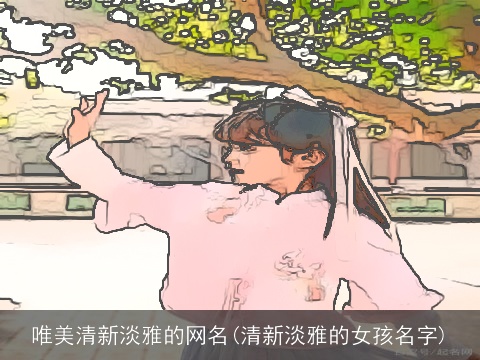 唯美清新淡雅的网名(清新淡雅的女孩名字)