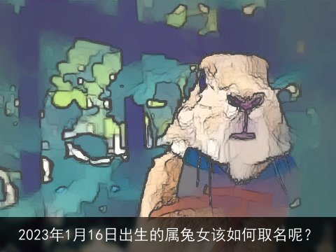 2023年1月16日出生的属兔女该如何取名呢？