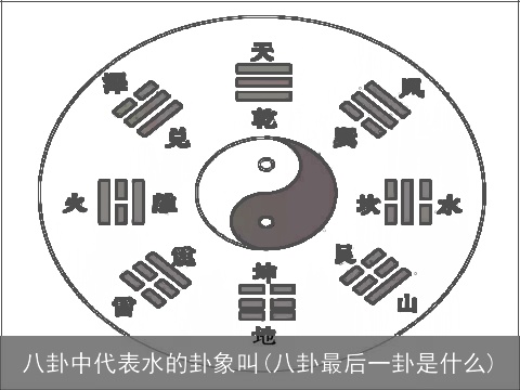 八卦中代表水的卦象叫(八卦最后一卦是什么)