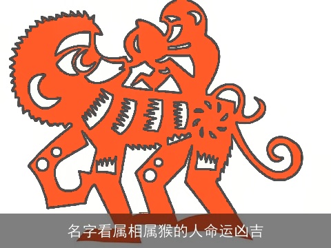 名字看属相属猴的人命运凶吉