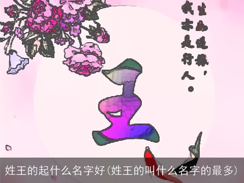 姓王的起什么名字好(姓王的叫什么名字的最多)