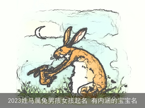 2023姓马属兔男孩女孩起名 有内涵的宝宝名