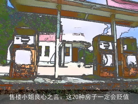 售楼小姐良心之言：这20种房子一定会贬值