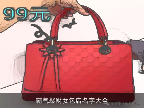 霸气聚财女包店名字大全