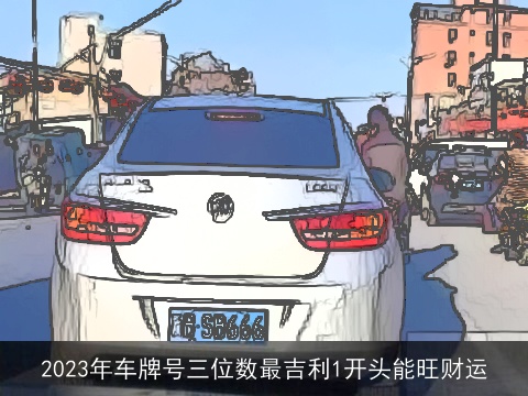 2023年车牌号三位数最吉利1开头能旺财运