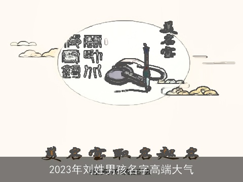 2023年刘姓男孩名字高端大气