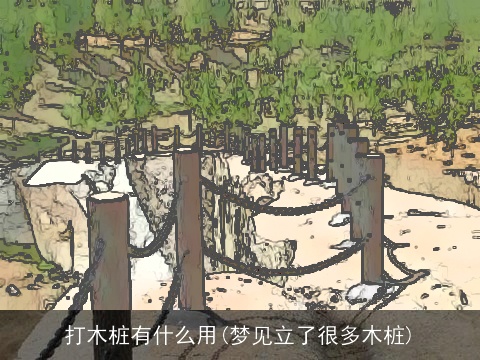 打木桩有什么用(梦见立了很多木桩)